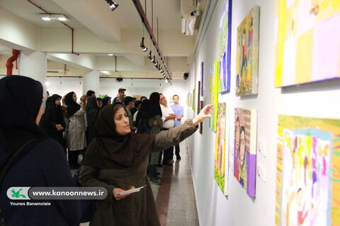 پنجمین انجمن نقاشی کانون استان تهران در گالری صبا/ عکس از یونس بنامولایی