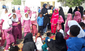 آغاز جشن‌های هفته ملی کودک سیریک در روستای محروم جیفری