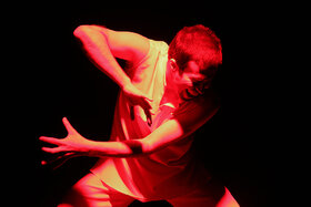 Performing  “Devoid” at Kanoon Theater Center