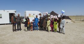 ویژه‌برنامه‌ی مراکز سیار روستایی و پستی حوزه‌ی سیستان برای کودکان عشایر