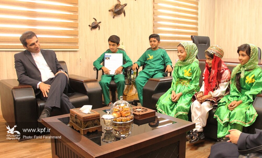 مدیرکل حفاظت محیط زیست سیستان و بلوچستان میزبان کودکان کانون پرورش فکری