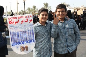 مراسم راهپیمایی گرامیداشت 13 آبان و روز دانش آموز (بوشهر)