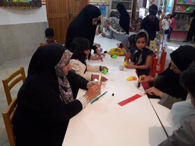 برگزاری کارگاه مادر و فرزند در مرکز فرهنگی هنری کانون  ابوموسی