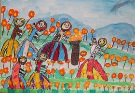 کودک هنرمند گلستانی برگزیده مسابقه نقاشی هیکاری ژاپن شد