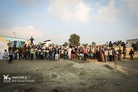 حضور گروههای فرهنگی کانون در مناطق سیلزده هرمزگان