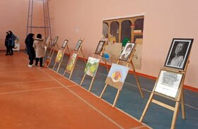 افتتاح نمایشگاه آثار اعضای کانون مراوه تپه با حضور فرماندار