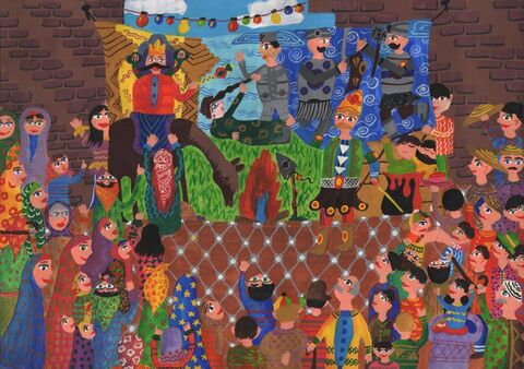 معصومه علیزاده برگزیده مسابقه بین‌المللی نقاشی نوازاگورا کشور بلغارستان