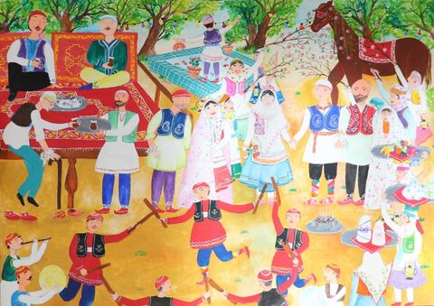 مائده تقی‌زاده برگزیده مسابقه بین‌المللی نقاشی نوازاگورا کشور بلغارستان