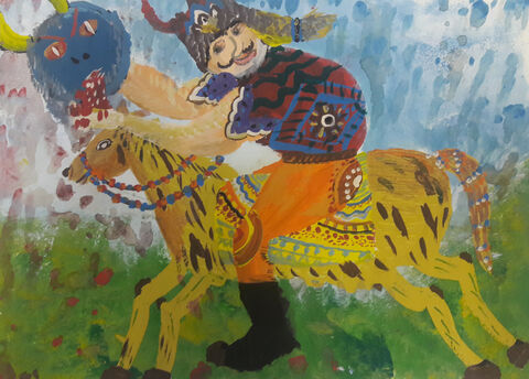 امیر رضا باقری 12 ساله از مرکز 12 تهران برگزیده مسابقه‌ نقاشی بلاروس