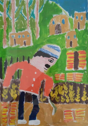 امیر رضا پناهی 10 ساله از مرند برگزیده مسابقه‌ نقاشی بلاروس