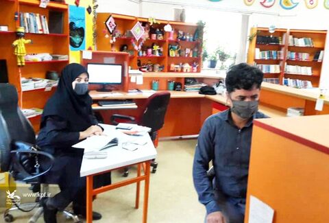 فعالیت همکاران مراکز کانون پرورش فکری استان کرمانشاه با رعایت پروتکل‌های بهداشتی بیماری کروناویروس