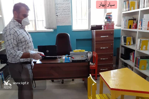 ضدعفونی مراکز کانون استان همدان در آستانه شروع کلاس های تابستانی
