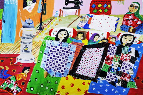 پرنیان خسروآبادی» عضو 12 ساله کانون اسفراین در استان خراسان شمالی برنده جایزه اول مسابقه نقاشی کودکان آسیایی چین