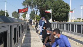 تجدید میثاق کارکنان کانون استان قزوین با شهدا