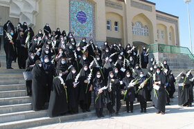 حضور مدیرکل کانون استان همدان به اتفاق همکاران در مراسم روز زن و دفاع مقدس