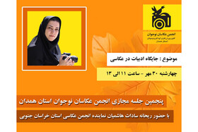 پنجمین نشست مجازی انجمن عکاسان نوجوانان استان همدان برگزار شد