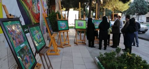 نمایشگاه آثار اعضای برگزیده کانون استان کرمانشاه در جشنواره‌های بین‌المللی نقاشی