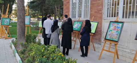 نمایشگاه آثار اعضای برگزیده کانون استان کرمانشاه در جشنواره‌های بین‌المللی نقاشی