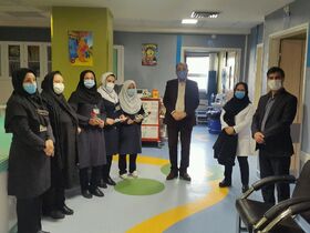 دیدار با پرستاران بخش کودک بیمارستان امام حسین(ع) زنجان در روز پرستار