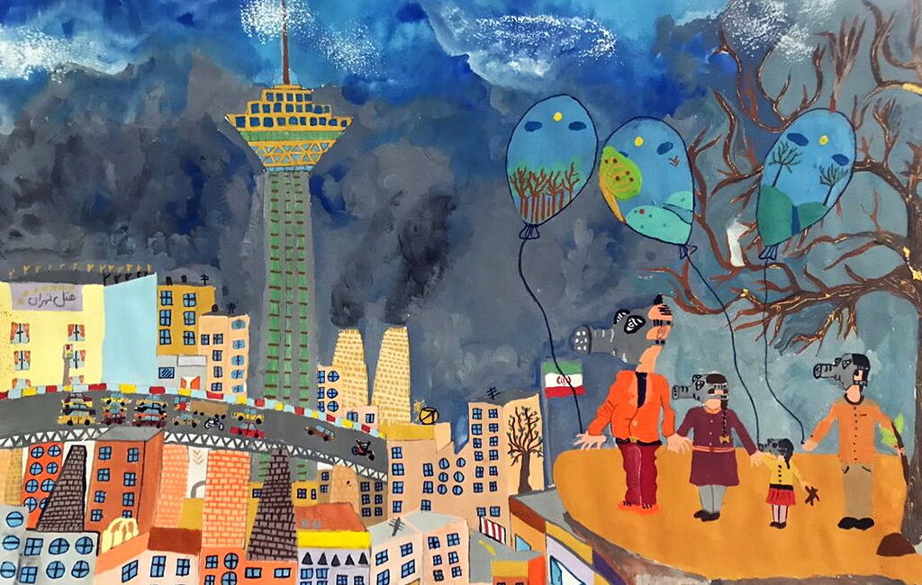 عرفان غلامی 11 ساله از کانون بشرویه Iranian Children Success at Kao International Environment Painting Contest for Children, Japan