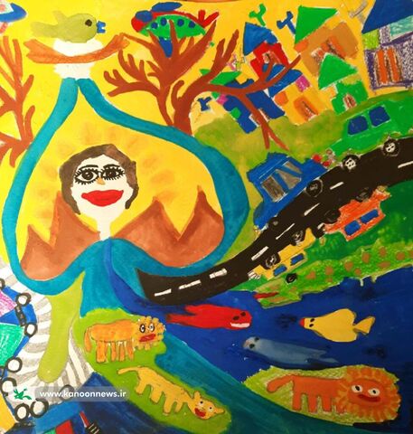 آثار تولیدی کودکان و نوجوانان استان به منظور شرکت در بیست و دومین مسابقه بیــن المللی نقاشـی « اوورا» کشور پرتغال