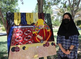 برگزاری نمایشگاه انفرادی نقاشی عضو نوجوان کانون مراوه‌تپه