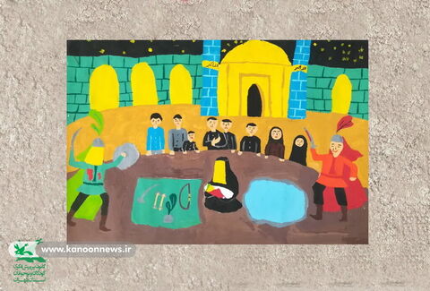 نقاشی اعضا محرم 1400