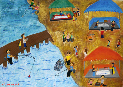 برگزیدگان فراخوان مسابقه نقاشی "ماهی غذای سلامت"