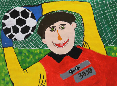 Ali Gholami, 12, from Khuzestan, theme: “Games and Sports”