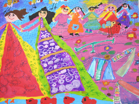 Yasna Emadi, 7, from Hamedan Province, theme: “Games and Sports”