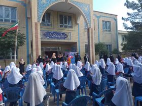 زنگ هفته ملی کودک در مدرسه «شهید هادی جعفری» نیشابور نواخته شد
