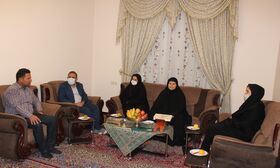 دیدار با خانواده شهید نوجوان" عبدالخالق محمدزاده"  در یاسوج