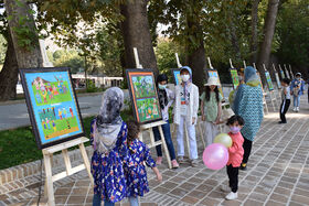 ایستگاه نقاشی و نمایشگاه نقاشی در خرم آباد برگزارشد