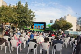 اجرای برنامه تماشاخانه سیار کانون در شهر مشهد