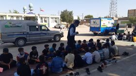 سفر کتابخانه‌های سیار کانون خوزستان به روستای بیت الجزایر شهرستان شوش