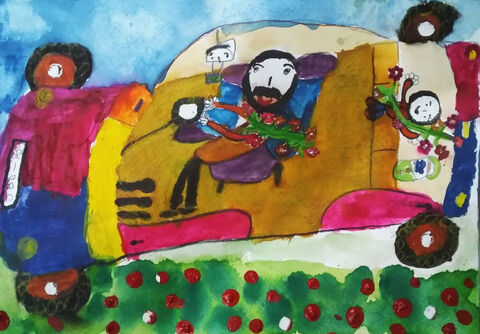 الهه اسماعیلی عضو کانون کرمان برگزیده سومین مسابقه نقاشی «جوانه‌های مهر، دانش و ترافیک»