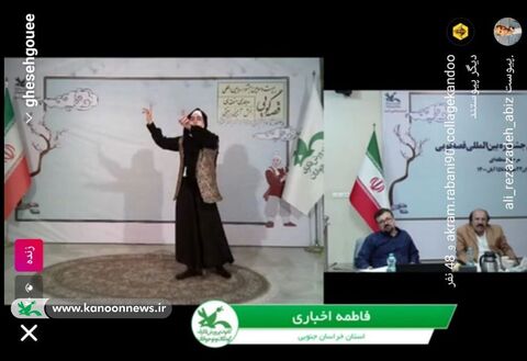 اجرای قصه گویان استان در محله منطقه ای جشنواره قصه گویی از قاب دوربین