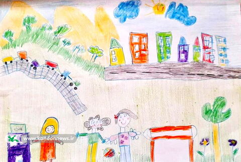 هلما رمضانیان، 7ساله، کارگاه برخط، مربی اعظم اسدی