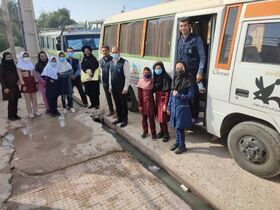 سفر کتابخانه‌های سیار کانون خوزستان به روستای سیدعباس