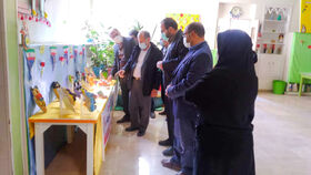 افتتاح نمایشگاه «دست‌سازه‌های کودکان» در کانون پرورش فکری مرکز اسدآباد