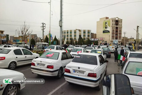 حضور کانونی‌های سمنان در راهپیمایی خودرویی 22 بهمن