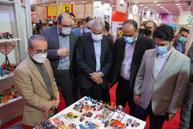 افتتاح نمایشگاه و بازار هفتمین جشنواره ملی اسباب‌بازی باحضور وزیر آموزش و پرورش و مدیرعامل  کانون