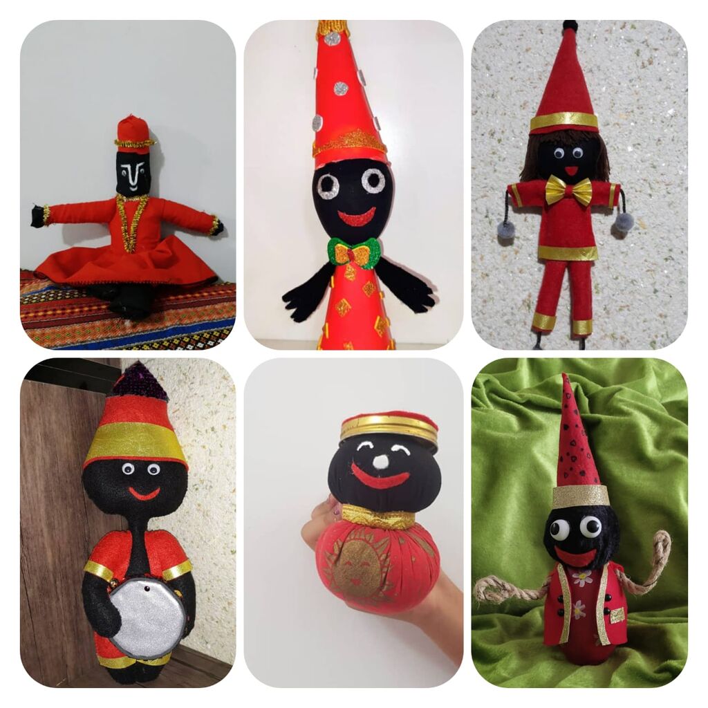 کودکان هرمزگانی در پویش ساخت عروسک دست‌ساز حاجی فیروز مشارکت کردند