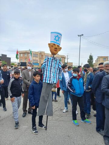 انجام فعالیت‌های فرهنگی، هنری و ادبی در غرفه کانون پرورش فکری استان کرمانشاه در مراسم راهپیمایی روز قدس