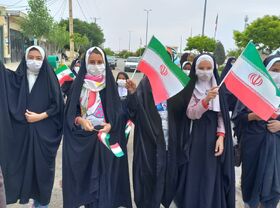 حضور اعضا و مربیان مراکز فرهنگی هنری استان مرکزی در راهپیمایی روز قدس