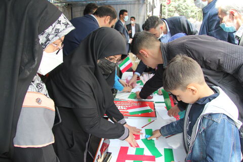راهپیمایی روز قدس ۱۴۰۱ در کانون پرورش فکری کودکان و نوجوانان استان آذربایجان‌غربی
