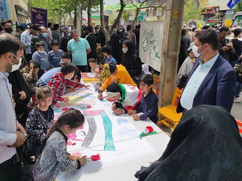 راهپیمایی روز قدس ۱۴۰۱ در کانون پرورش فکری کودکان و نوجوانان استان آذربایجان‌غربی