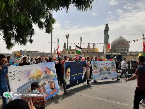 کانون استان قم در راه‌پیمایی روز جهانی قدس