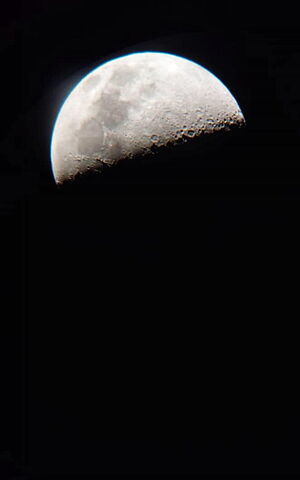 رصد ماه با تلسکوپ12 اینچی - مرکز نجوم دماوند