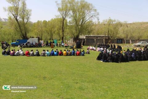 گزارش تصویری استقبال کودکان و نوجوانان از کتابخانه سیار روستایی چارایماق